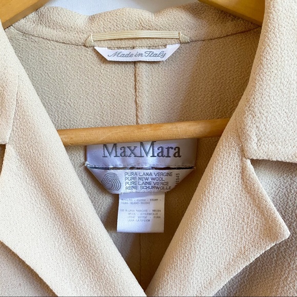 MaxMara Double-breasted Virgin Wool Coat - Picture 4 of 5